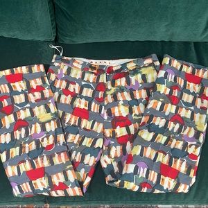 art deco ankle pants